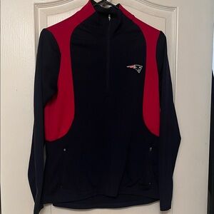 New England Patriots Antigua Women's Long Sleeve Top - Red and Blue